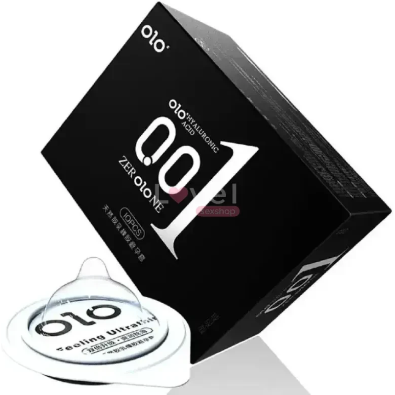 Презервативи ультратонкі OLO 0.01 Feeling Ultrathin Black (3шт.)