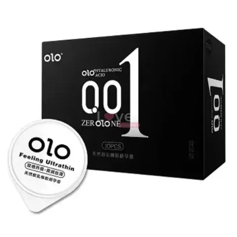 Презервативи ультратонкі OLO 0.01 Feeling Ultrathin Black (10шт.)