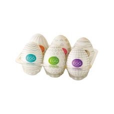 Набір мастурбаторів яєць Tenga EGG Variety pack 6 штук із різними рельєфами в лотку